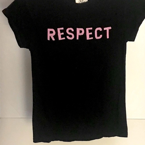 Women “RESPECT” Black Comedy Central Sz Small Tee - Picture 2 of 3